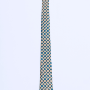 Silk Tie in Pastel Yellow & Blue