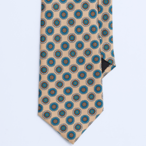 Silk Tie - Pastel Yellow & Blue