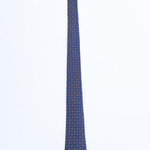 Silk Tie in Blue & Red
